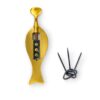 Brass Fish Shape Wire Drawing Plate with Draw Clamp — Jewellery Wire Reduction Tool
