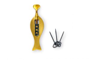 Brass Fish Shape Wire Drawing Plate with Draw Clamp — Jewellery Wire Reduction Tool